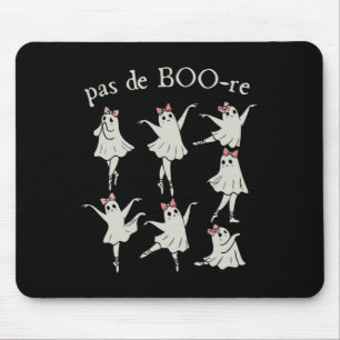Pas De Boo-re Ballerina Ghost Halloween Spooky Sea Mouse Pad