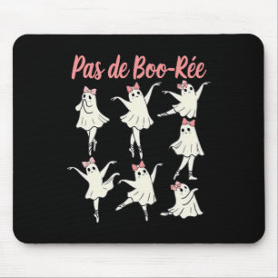 Pas De Boo-rée Ballet Coquette Dancer Ghost Spooky Mouse Pad