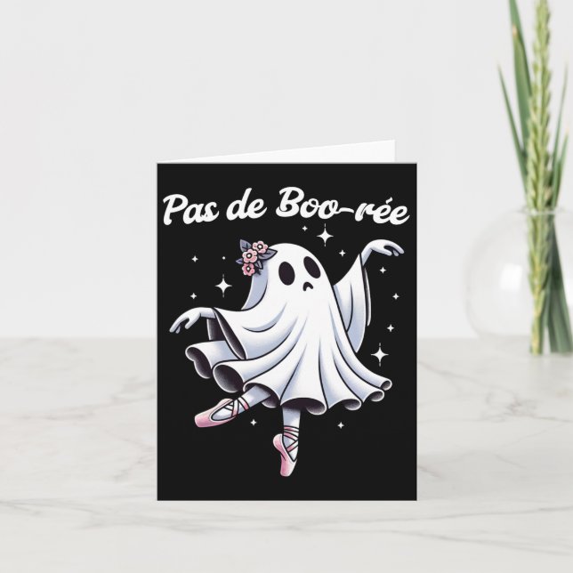 Pas De Boo-rée Ballet Dancer Ghost Dance Teacher H Card (Front)