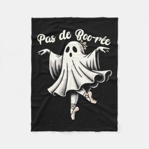 Pas De Boo-rée Ballet Dancer Ghost Dance Teacher H Fleece Blanket