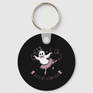 Pas De Boo-rée Ballet Dancer Spooky Ghost Hallowee Key Ring