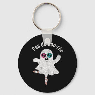 Pas De Boo-rée Cute Ballerina Ghost Funny Ballet T Key Ring