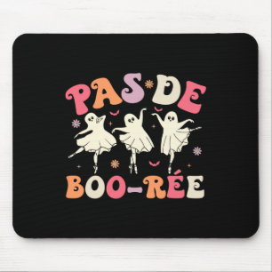 Pas De Boo-rée Cute Ballet Ghosts Dancing Teachers Mouse Pad