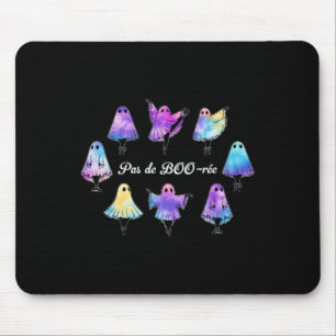 Pas De Boo-rée Funny Ballet Ghosts Dance Halloween Mouse Pad