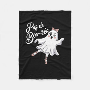Pas De Boo-rée Funny Ballet Ghosts Halloween Dance Fleece Blanket