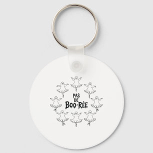 Pas De Boo-rée Funny Ballet Ghosts Halloween Dance Key Ring
