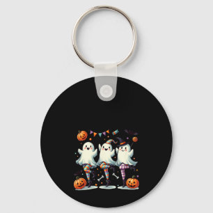Pas De Boo-rée Funny Ballet Ghosts Halloween Dance Key Ring