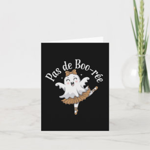 Pas De Boo-rée Funny Byllet Ghosts Halloween Dance Card