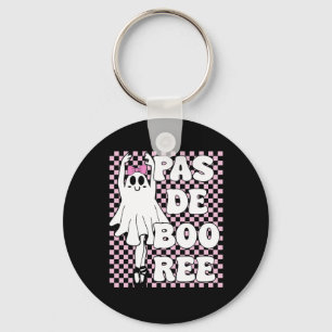 Pas De Boo-ree Funny Retro Ballet Ghosts Halloween Key Ring
