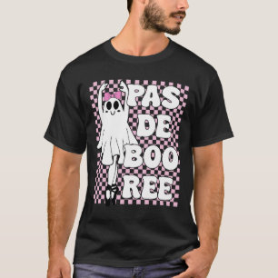 Pas De Boo-ree Funny Retro Ballet Ghosts Halloween T-Shirt
