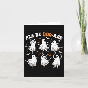 Pas De Boo-rée Ghost Ballet Dancer Halloween Dance Card