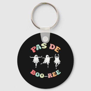 Pas De Boo-ree Ghost Ballet Dancer Halloween Dance Key Ring