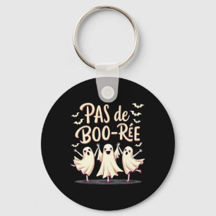 Pas De Boo-rée Ghost Ballet Dancer Halloween Dance Key Ring