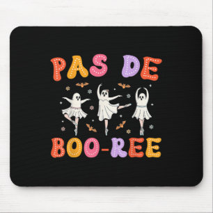 Pas De Boo-rée Ghost Ballet Dancer Halloween Dance Mouse Pad