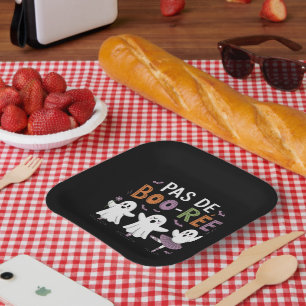 Pas de BOO-ree Ghost Ballet Dancer Teacher Paper Plate