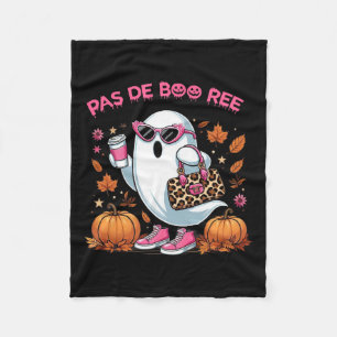 Pas De Boo Ree Halloween Spooky Fleece Blanket