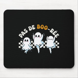 Pas De Boo-rée Spooky Halloween Ghost Ballet Dance Mouse Pad