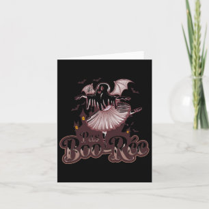 Pas De De Boo-rée Ballet Dance Halloween Funny  Card