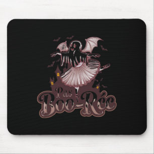 Pas De De Boo-rée Ballet Dance Halloween Funny Mouse Pad