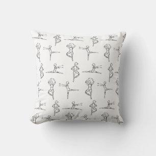 Pas De Doodle Ballerina Ballet Dancer  Cushion