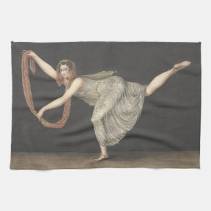 Pas-de-Shawl Dance Annette Kobler Amsterdam 1812 Tea Towel