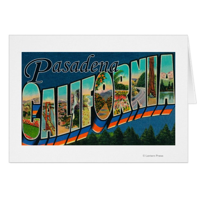 Pasadena, California - Large Letter Scenes (Front Horizontal)