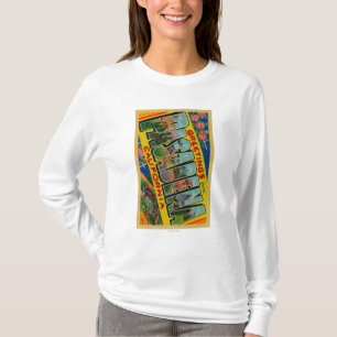 Pasadena, California - Large Letter Scenes T-Shirt