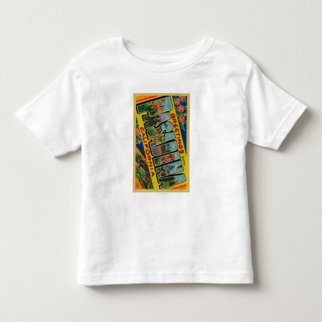 Pasadena, California - Large Letter Scenes Toddler T-Shirt (Front)