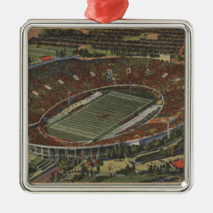 Pasadena, California - The Rose Bowl Metal Ornament