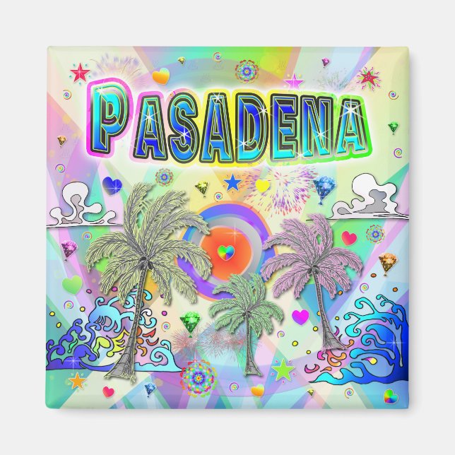 Pasadena Deep Dream Magnet (Front)