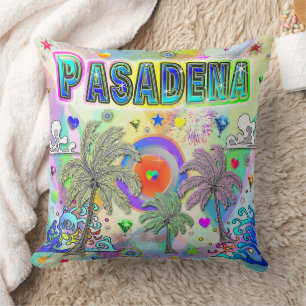 Pasadena Deep Dream Pillow