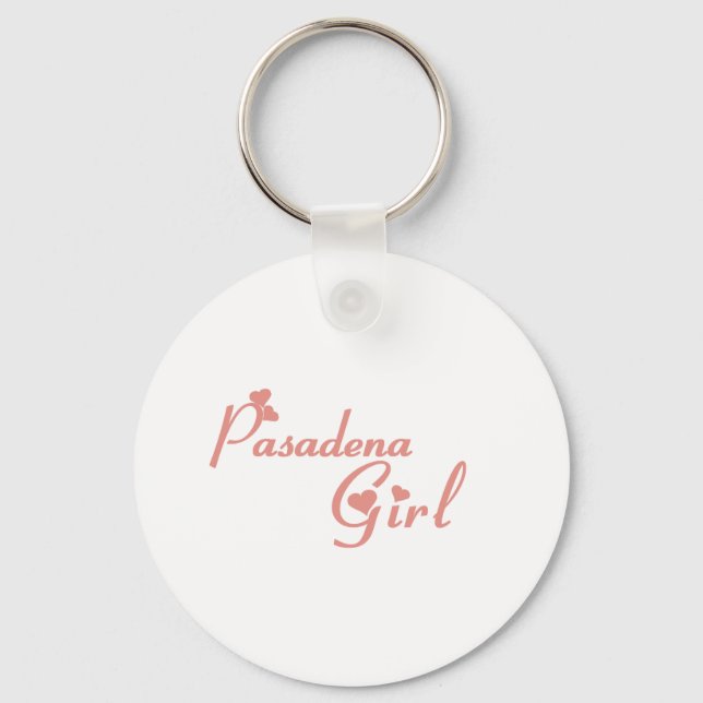 Pasadena Girl tee shirts Key Ring (Front)