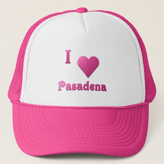 Pasadena -- Hot Pink Trucker Hat (Front)