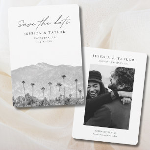 Pasadena Save the Date Los Angeles Wedding Invitation