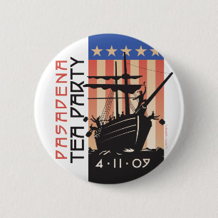 Pasadena Tea Party 6 Cm Round Badge