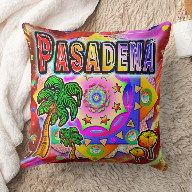 Pasadena Tropical Friends Pillow (Blanket)