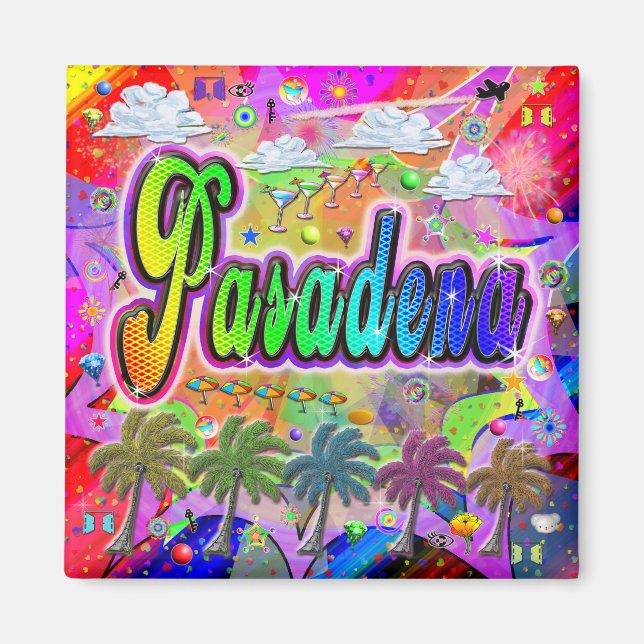 Pasadena Vista Express Magnet (Front)