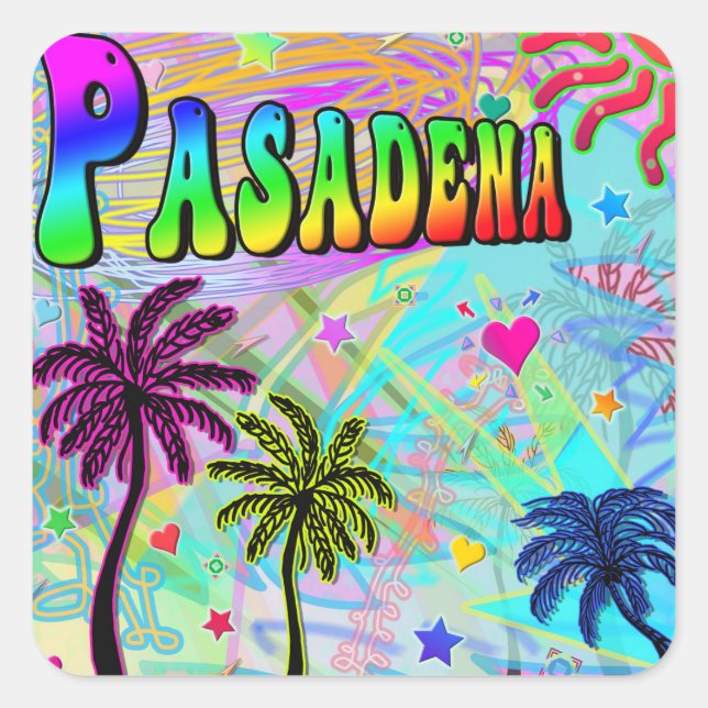 Pasadena Vivid Romance Sticker (Front)