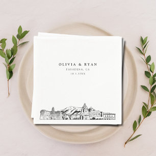 Pasadena Wedding Paper Cocktail Napkin