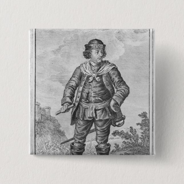 Pascal Paoli 15 Cm Square Badge (Front)