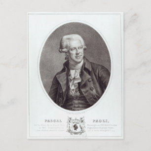 Pascal Paoli, 1872 Postcard