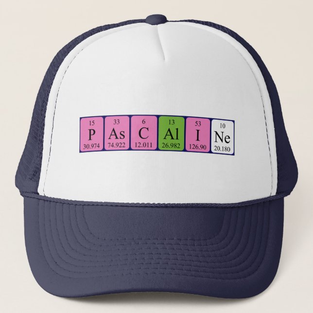 Pascaline periodic table name hat (Front)