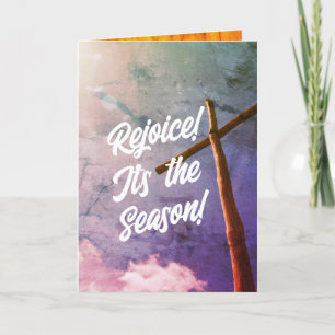Paschal Greeting and Bible Verse Religious Holiday Card