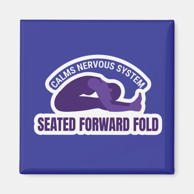 Paschimottanasana Seated Forward Fold • Calms Nerv Magnet (Front)