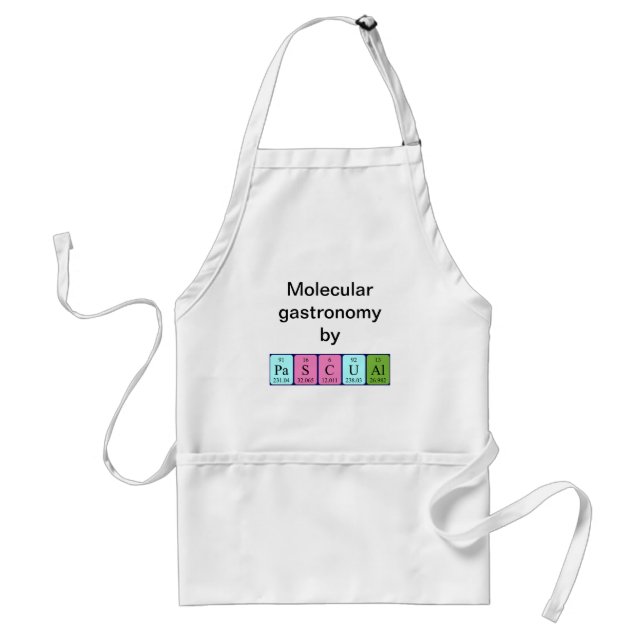 Pascual periodic table name apron (Front)