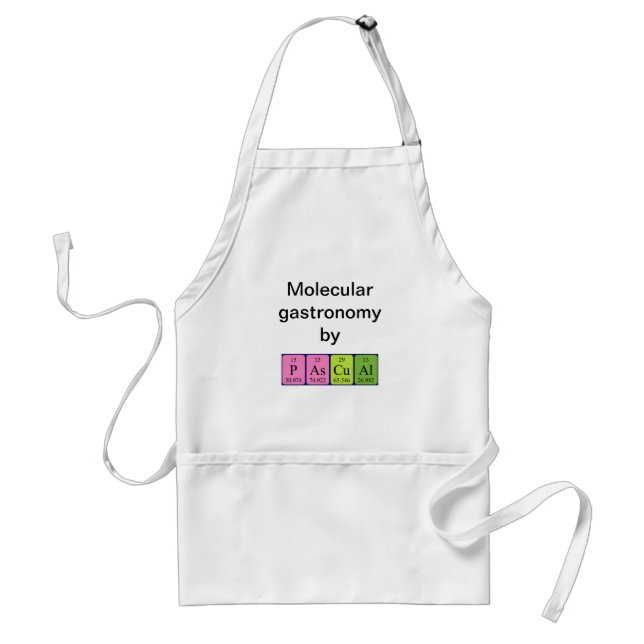 Pascual periodic table name apron (Front)