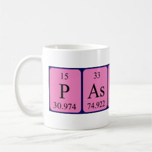 Pascual periodic table name mug