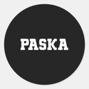 Paska Food Design For Men Women Kids Funny Paska Classic Round Sticker