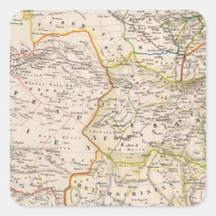 Paskistan and Asia Square Sticker