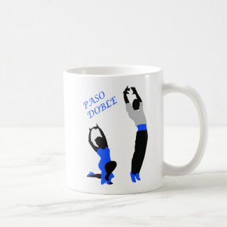 Paso Doble Dancers Blue Coffee Mug